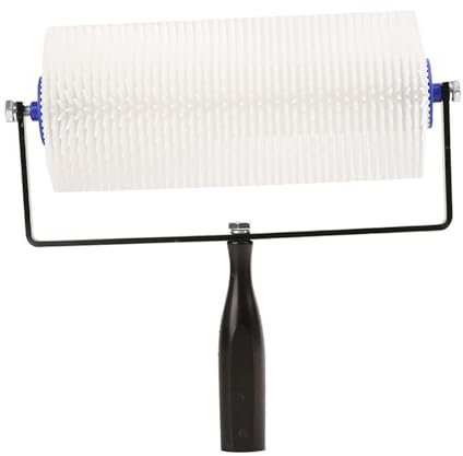Fenteer Rullo a Spillo per Massetto Rullo Antischiuma Spazzolatura, Utensili per Pavimenti Da Parete Utensile per Cemento Autolivellante Forniture per Pittura, Altezza 20 mm