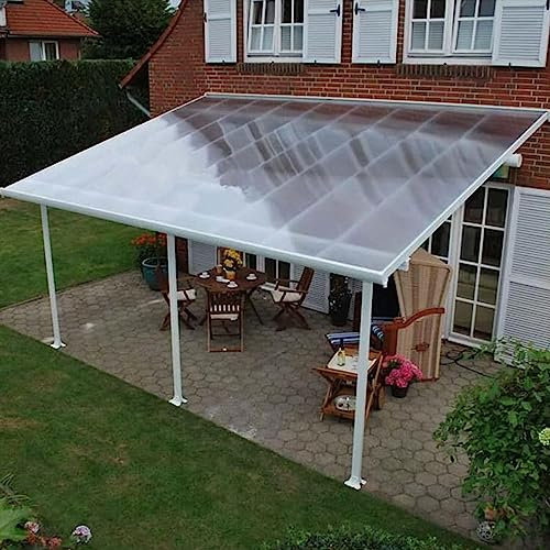 UV-geschützte Polycarbonat-Dachplane für Gewächshäuser, Schuppen, Carports und langlebigere Tageslichtplatte mit regenfester Verkleidung (0,8 x 6 m)