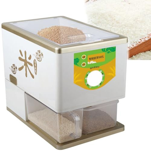 ExoticaBlend Household Rice Milling Machine Rice Husking Machine Peeling Rice Dehuller, High Speed Electric Rice Milling Machine Mill Grinder for Home and Professional Use 250-500g / Min
