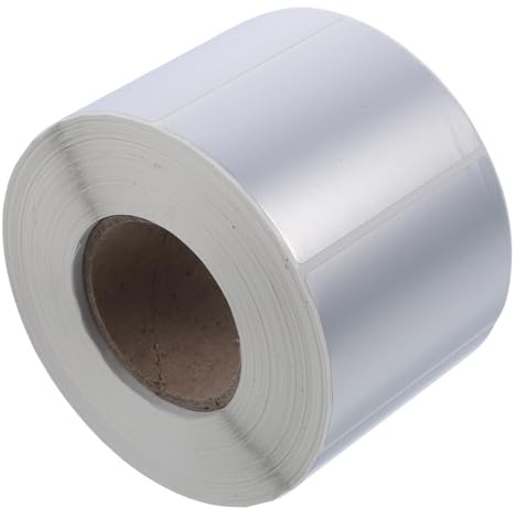 DIYEAH Wasserdichte Blanko Etikettenrolle Silber Glanz Selbstklebend Thermodirekt Bedruckbar Für Drucker Labels Zum Beschriften Organisieren Und Markieren