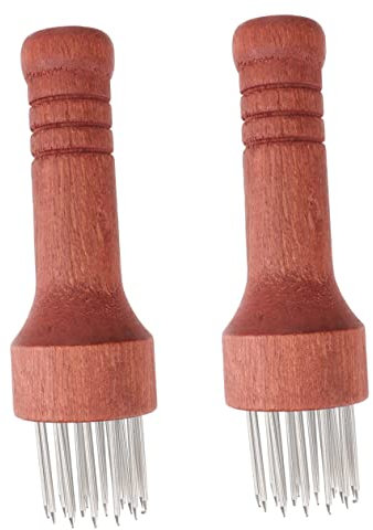 CONGARTENO 2piezas Herramienta De Cocina para Ablandar Inoxidable Mango De Utensilio para Preparar Carnes Casa