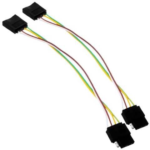 SOIMISS 2pezzi Connettore Per Luci Del Rimorchio Con Protezione Del Tubo Cavo Sicurezza Per Traino in Rame Da Adattatore Per Cablaggio Rimorchio Core Per Kit Luci