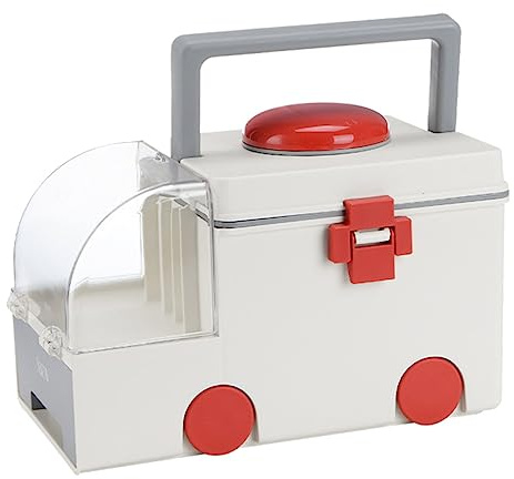 Ipetboom Caja Médica Hogar Grande De Plástico Gris Asa, Estuche De Primeros Auxilios Portátil, Organizador De Botiquín De Gran Capacidad Para Uso Doméstico, Oficina y Viajes