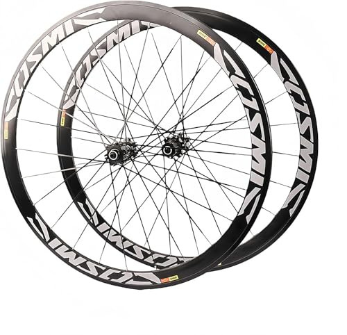 KUNYOS Rennrad-Laufradsatz 700C*23C-25C-28C 40/50MM Aluminiumlegierungsfelge Schnellspannachse 20H Nabe Für 7 8 9 10 11-Gang-Laufradsatz,Disc Brake,50MM