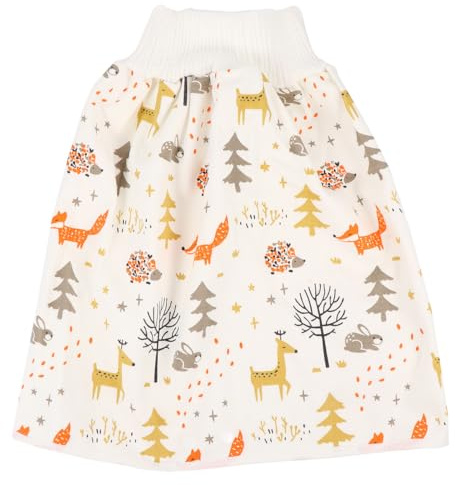 Toyvian Falda de Pañal para Bebés Talla M, Pantalones de Entrenamiento de Algodón Transpirable y Cintura Alta, Ropa Interior Reutilizable para Pequeños, Entrenamiento para Ir al Baño