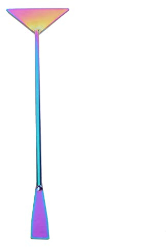 Bonbela 32 cm Edelstahl-Sandspachtel für Aquarien, Substratglätter mit Doppelkopf-Design für die Pflege von Wasserpflanzen, Garten und Pool
