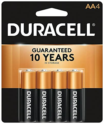 Duracell Pack de 4 Piles Alcaline Compatible Plus Power Type AA 1,5V