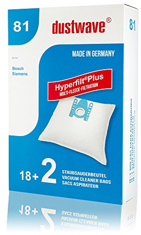 Megapack - 20 Staubsaugerbeutel passend für Siemens - Synchropower 2200 W Staubsauger - dustwave® Markenstaubbeutel/Made in Germany + inkl. Micro-Filter