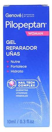 Pilopeptan Woman Gel Reparador de Uñas | Nutre, Repara, Fortalece, Alisa y Repara las Uñas | Evita Roturas, Descamaciones y Amarilleamiento | 10 ml