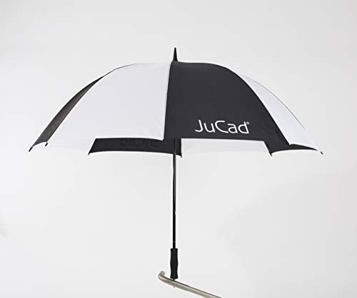 JuCad Golfschirm mit Stift Caddys schwarz-weiß
