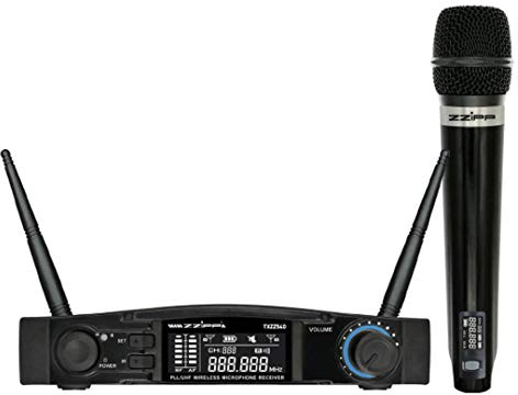 ZZIPP TXZZ540 Set Radiomicrofono a Gelato UHF 48 Canali Wireless Dj Karaoke