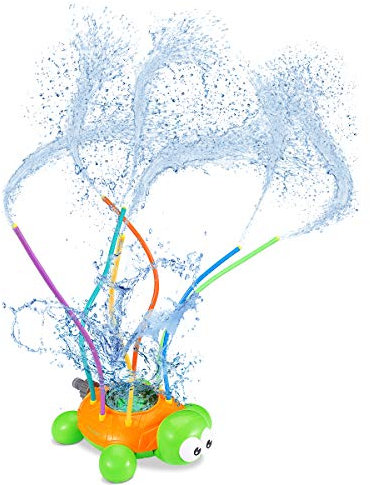Toyvian SchildkröTen Sprinkler Wasserspielzeug, 360° Drehende Kinder Outdoor Wasserspielzeug Wackelt Swimmingpool Garden Lawn Play FüR Garten Rasen Wasserspaß FüR Jungen Und MäDchen Sommer Wasserspaß