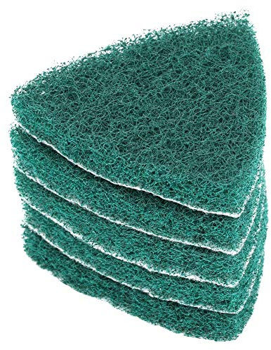 5 st poleringsdynor slipplatta kostnadseffektiv polering triangulär skrubbning för slipmaskinstillbehör 90 x 90 mm / 3,5 x 3,5 x 3,5 tum