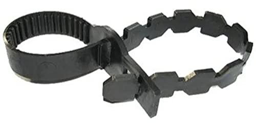 BHGS Black Rubber Super Soft Tree Ties Plant Supports 35cm Pack of 10