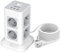 TESSAN Tour Multiprise Parafoudre et Surtension avec 8 Sortie AC et 3 USB, Prise Multiple avec Interrupteur et Rallonge Electrique 5M, Adaptateur Secteur 3600W Conivent pour Bureau et Maison, Gris