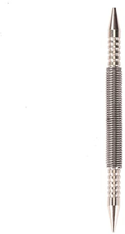 Martello - Set di chiodi senza martello Centro Pin Punch Marcatura caricata a molla Fori di partenza Strumenti Marcatore Metallo Lavorazione del legno Strumenti di rimozione della molla (Colore : B) (
