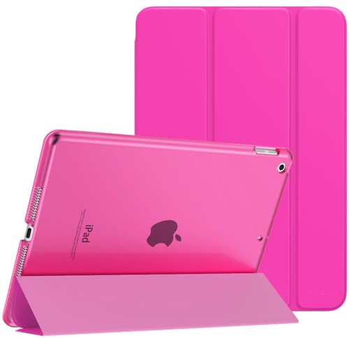 MoKo Smart hülle für iPad 9./8./7. Generation 10,2 Zoll, Pitaya Rot | Ultradünne leichte Schutzhülle mit transluzenter Rückseite und Auto Schlaf/Wach Funktion für iPad 2021/2020/2019