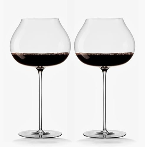 ONSMO Copas para Vino Tinto Grandes - Copas De Agua, De Vidrio Transparente Engrosado, para Bodas Y Diversas Ocasiones, 700ml