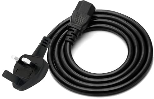 3 Prong UK Plug Lead Power Cord Replacement for Brother DCP-L2530DW printer | 6Ft AC Cable Replacement for Brother DCP-L3550cdw HL-L3230CDW HL-L8260CDW HL-L2350DW HL-5470DW HL-L3210CW MFC-L3770CDW
