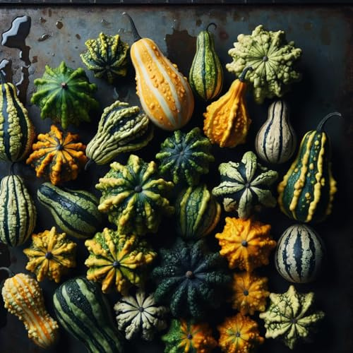 “Lunch Lady” Gourd Seeds – Unique, Decorative, Prolific Bumpy Gourd Plant | Never GMO, Always Heirloom and Open-Pollinated | USA Grown Seeds by Liliana's Garden |