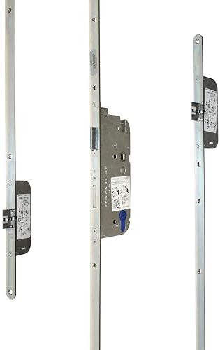 GU Secury Automatik Mehrfachverriegelung/Haustürschloss Automatikriegel, Dornmaß 55mm, Entfernung: 92mm, Stulp: 20mm, DIN Links/Rechts verwendbar (6-37509) incl. SN-TEC® Montageanleitung