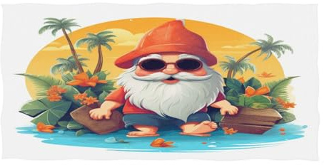 senya Beach Towel for Women Men, Dwarf Beach Palm Trees Beach Towel Extra Large Beach Accessories for Swiming Pool Camping Yoga Gym Sports