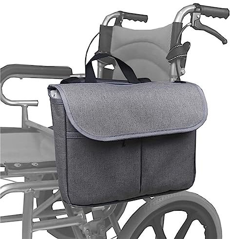 WPJQJWD Wheelchair Bag, Rollstuhltasche FüR Armlehne Tasche Aufbewahrungstasche FüR RollstuhlrucksäCke FüR RollstuhlrucksäCke FüR äLtere Rollstuhlfahrer Rollstuhl-Aufbewahrungstaschen