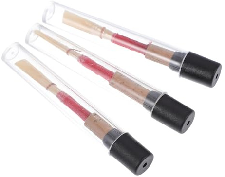VICASKY 3 Stück Oboenrohrblätter mit Natürlichem Schilf und Korkholz Einzeln Verpackt Inklusive Aufbewahrungsbox für Auftritte mit Klarem Ton und Vibration