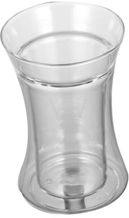 TOPBATHY Tazza Vetro Doppia Parete Per Bevande Caffè Freddo Riutilizzabile Leggera Facile Trasportare Conservare Succhi Latte Caffè Festa Campeggio