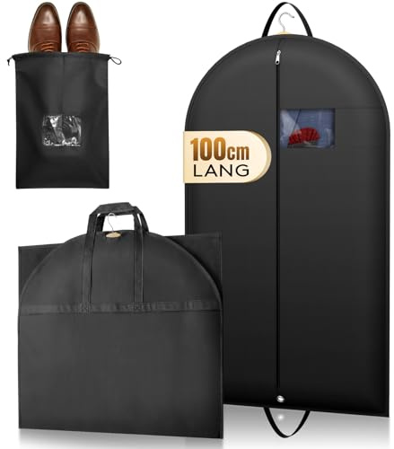 Lifewit Kleidersack Anzug Herren mit Reißverschluss, 100 x 60 cm, 1 Stück