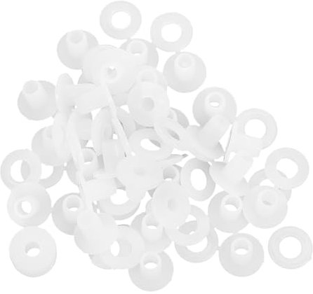 ifundom Attaches Accessoires Déco Jardin Extérieur en Plastique 50pcs Garantissant Stabilité et Démontage Rapide Blanc pour Ficelle de Moulin à Vent