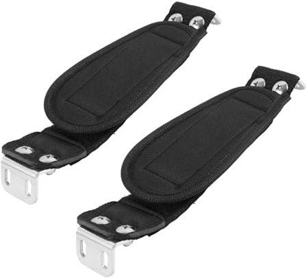 Sosoport Correa Pie Patineta Ajustable Banda de Fijación de Nailon y Aleación Fijador de Pie Resistente 1 Par Patinadores Patinetas Eléctricas y Todoterreno