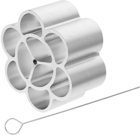 KICHOUSE Moule à Friture Aluminium pour Snacks de Moules à Timbale pour Cuisine Outil de Pâtisserie Ergonomique avec Longue Poignée pour Créer des Aliments Frits Decoratifs