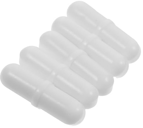 Alipis 5 Pezzi Barre Magnetiche per Miscelatore da Laboratorio Aste Agitazione Rivestite Ptfe Resistenti Solventi Organici Superficie Liscia per Rotazione per Esperimenti
