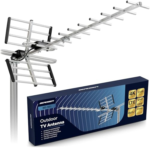 Antena zewnętrzna kierunkowa TV Ultra HD 4K Berdsen BD-951