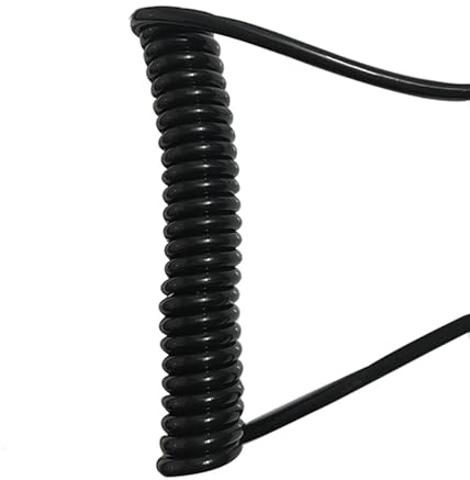 MTADSBKFP Cavo di Alimentazione a Spirale con Filo a Molla, Cavo a Molla Retrattile da 2,5 mm Quadrati, Diametro Esterno 8 mm, Bobina Retrattile(Undraw 2.5 Meters 2.5mm Square)