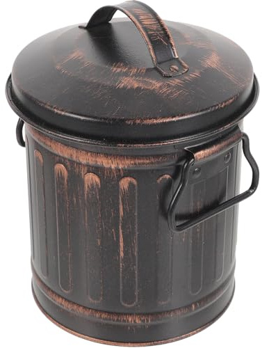 IWOWHERO Cubo Cenizas Chimenea de Hierro Ligero y Resistente para Barbacoas y Chimeneas en Cocina y Restaurante