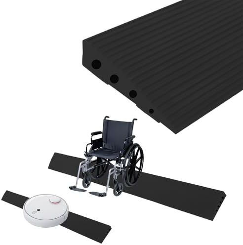 Dörrtröskel ramp rullstolsramp övergångsprofil självhäftande tröskelramp robotdammsugare TPE dörrtrösklar list dörrtröskel ramper för rullstolar