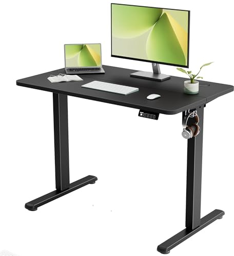 40x24 Standing Desk, Height Adjustable Sit-Stand Home Office, Black