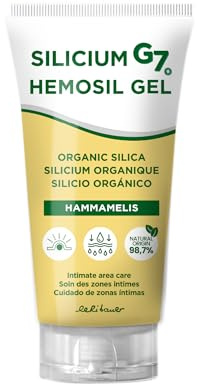 Hemosil. Gel corporel pour les zones intimes. Soulage la gêne, les fissures et les démangeaisons. Formulé à base de silicium et d'hamamélis. Tube de 100 ml