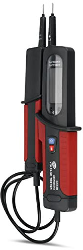 REV Stromprüfer, Spannungsprüfer digital, 6-690V AC/DC, IP64, schw.-rot