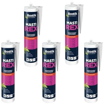 Lot de 5 mastic néoprène BOSTIK Mastirex - 310ml