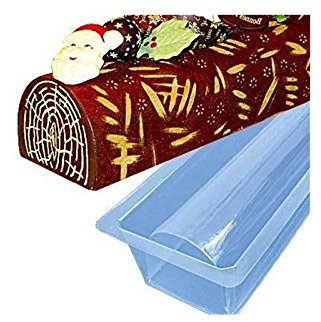 Stampo per tronchetto grondaia in PVC, 50 x 8 x 5 cm, 12 pezzi, può essere congelato e riutilizzato