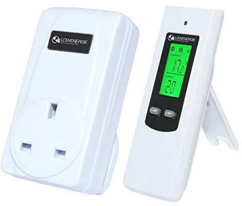 Lowenergie Wireless Digital Plug in Heating and Cooling Thermostat Remote Control Electric RF Socket Greenhouse