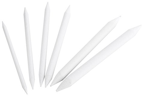 Blending Stumps for Drawing, 6Pcs Paper Tortillons for Smooth Shading and Detailing, Graphite and Charcoal Blender Tools for Artists, Sketching, Art Students and Hobbyists