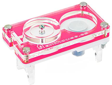 AntHouse - Acryl Ameisenfarm 9x5x1,3 cm | Pilzfeuchtigkeits-System | Mit gratis Ameisen | Rosa