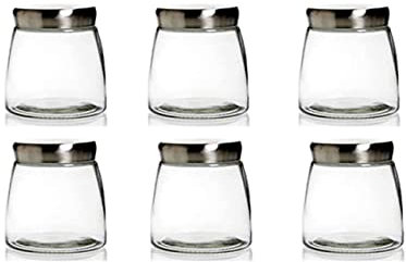 Vorratsglas 6er Set Bonbonglas Nostalgie Glas Behälter Vorratsdose