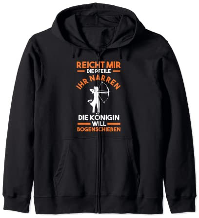 Bogenschützein Bogenschießen Kapuzenjacke
