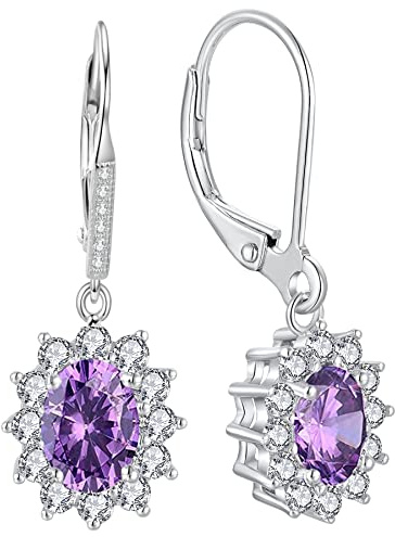 YFN Orecchini Pendenti da Donna Argento Sterling Orecchini Pietra Natale Goccia Orecchini Gioielli Regalo per Donne Ragazze
