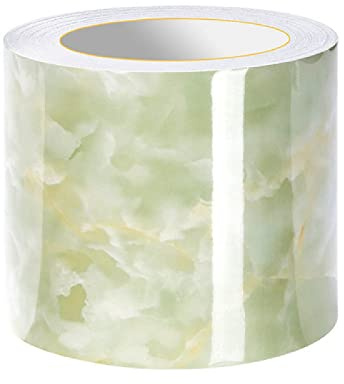 Dostear BordüRe Selbstklebend Kinderzimmer Tapeten Wohnzimmer Wanddeko Badezimmer 3d Fliesenaufkleber Wandleisten GrüNe Jade 20cm X 500cm